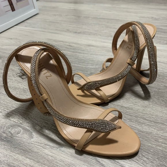 SCHUTZ Courtney Crystal Heels - Picture 5 of 12